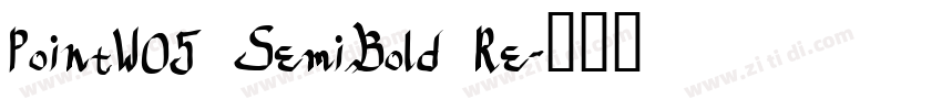 PointW05 SemiBold Re字体转换